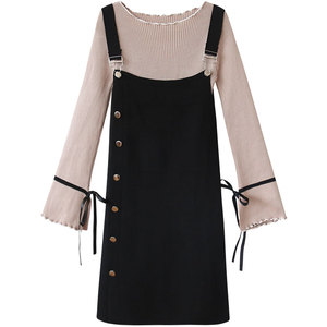 新款女装显瘦微胖时髦心机连衣裙洋气