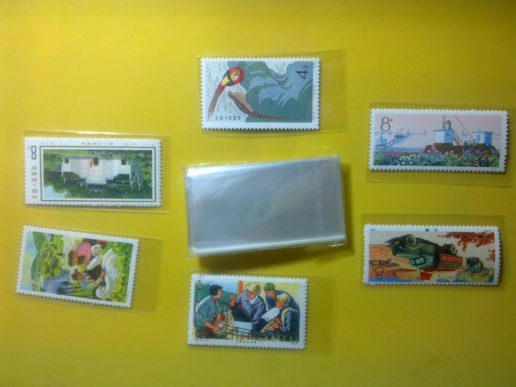 Baby kangaroo OPP protective mail bag small ticket stamp bag 3 5*6 5*3c collection of philatelic supplies