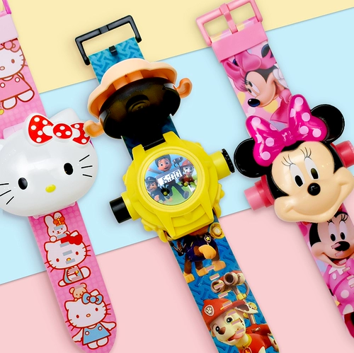 Мультяшное брендовое детское вечернее платье для мальчиков и девочек, игрушка для раннего возраста, цифровые часы, популярно в интернете