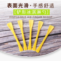 Disposable ice cream spoon ES4 shovel shaped spoon plastic spoon creative spade spoon small shovel spoon ice cream spoon 100