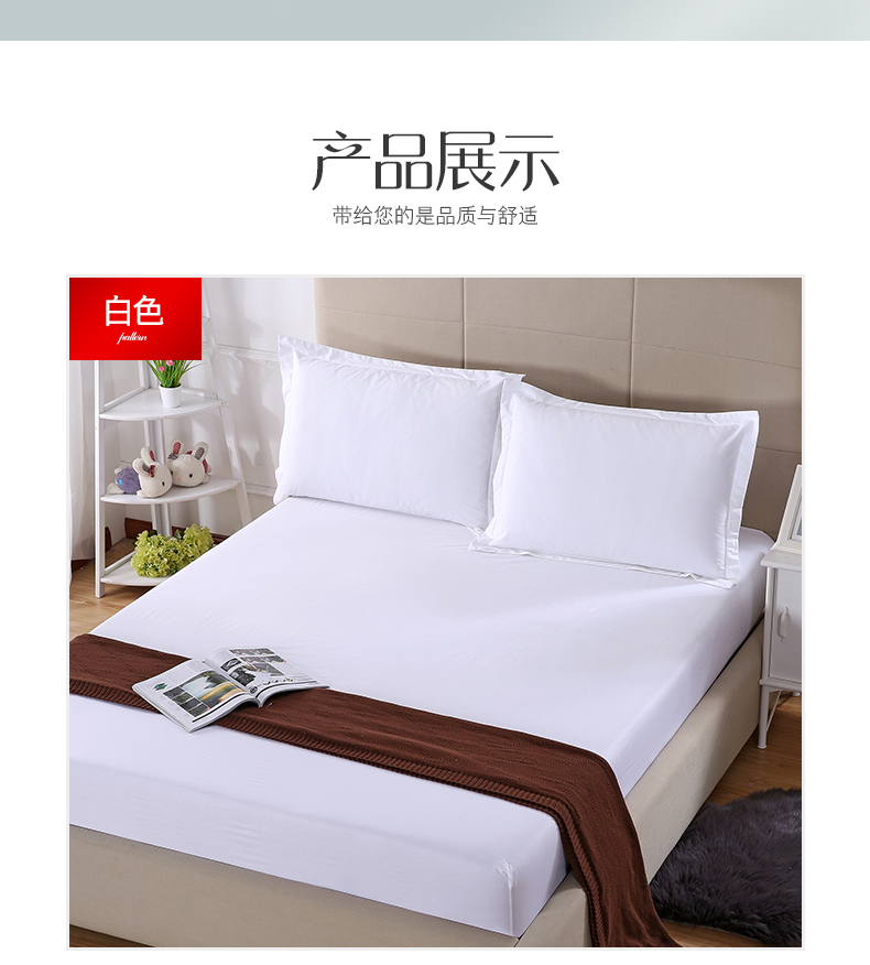 Giường cotton Tấm nệm bông đơn 1,8m Simmons bảo vệ bao gồm tất cả các tấm trải giường bao gồm phủ bụi - Trang bị Covers 	ga giường bo chun