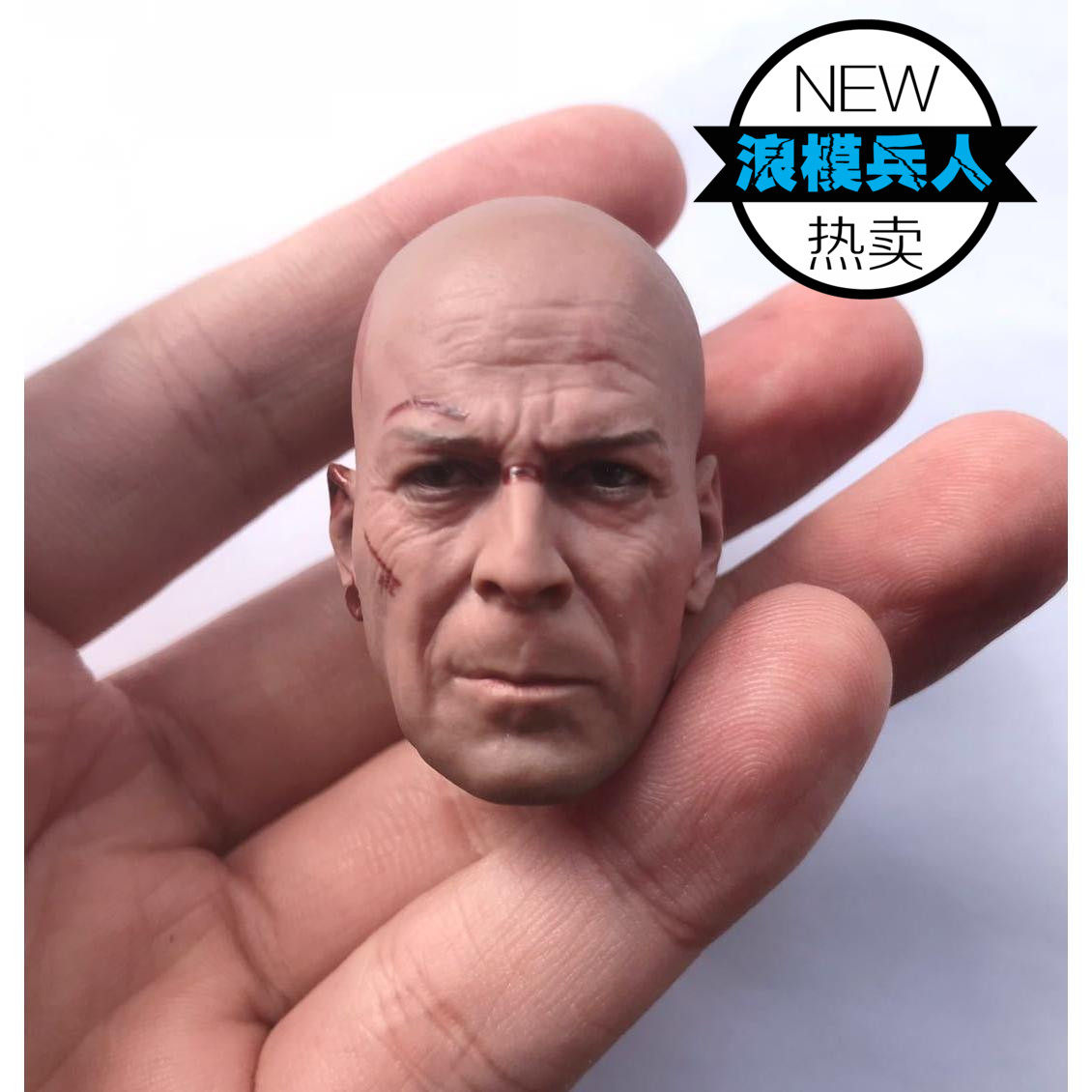 1 6 Head Carved Tiger Gentian's Ultimate Detective Die Hard Blues Willis Old Bud