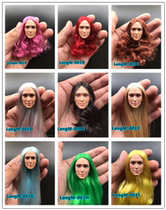 LangM-001 soldiers head carving female soldiers 1 6 Asian beauty head carving can switch hairstyle spot