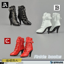 ZYTOYS 1 6 middle tube zipper strap womens leather boots three ZY1009 soldiers in stock