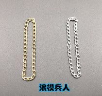 Soldier 1 6 street gangster necklace thick gold necklace silver necklace two optional spot