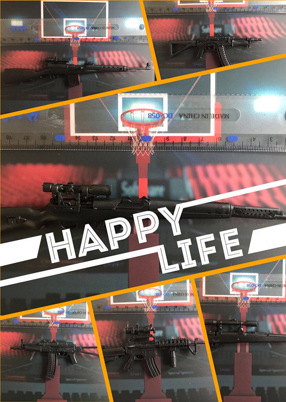 1 6 soldiers war series assembled model gun 4D collection 1