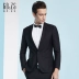 GD & ZS / Gedu · Zuozhi nam màu đen chuyên nghiệp phù hợp với bộ đồ vest phù hợp với áo khoác mỏng phù hợp với áo khoác - Suit phù hợp bộ vest nam Suit phù hợp