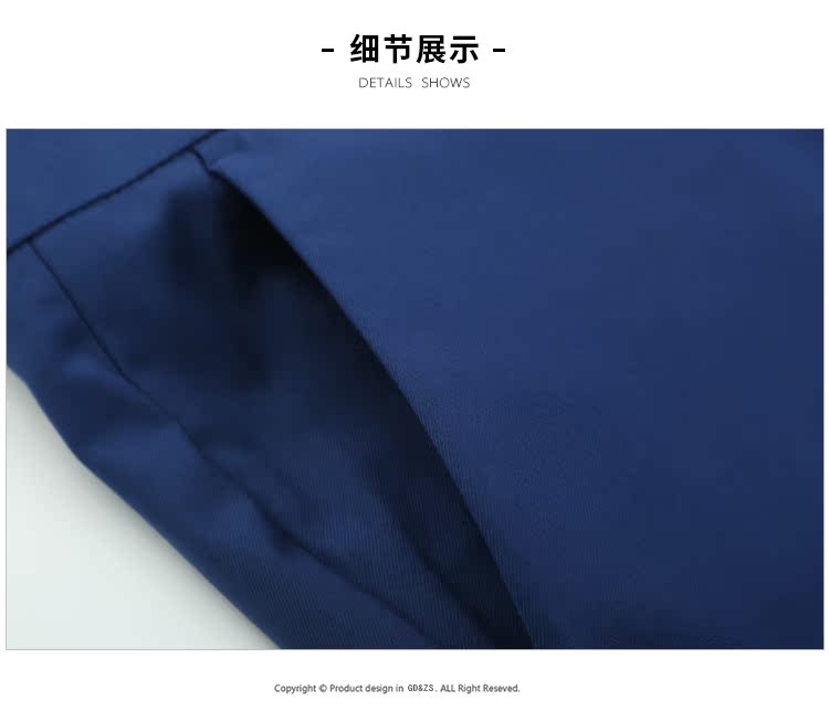 GD & ZS / Gedu · Quần Zuozhi dành cho nam màu xanh dành cho nam đồ vest nam