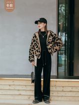 Seven volume a cut small man fashionable BAO WEN design khaki warm long sleeve lamb coat womens new 1663