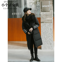 Lacquer quantity One cut black thick cotton clothes female winter small sub casual long style Thickened Warm Coat Big Coat New 1874