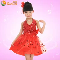 Юбка-халтер-красная