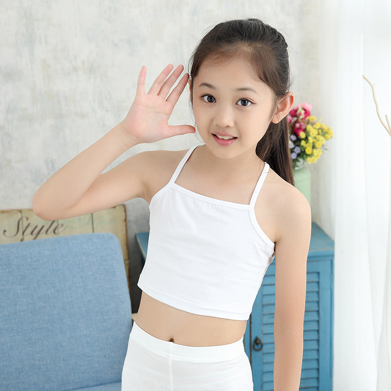 Girls' underwear, vest, children's development period, 9-12 years old, student sling, half little girl, bra, big child
