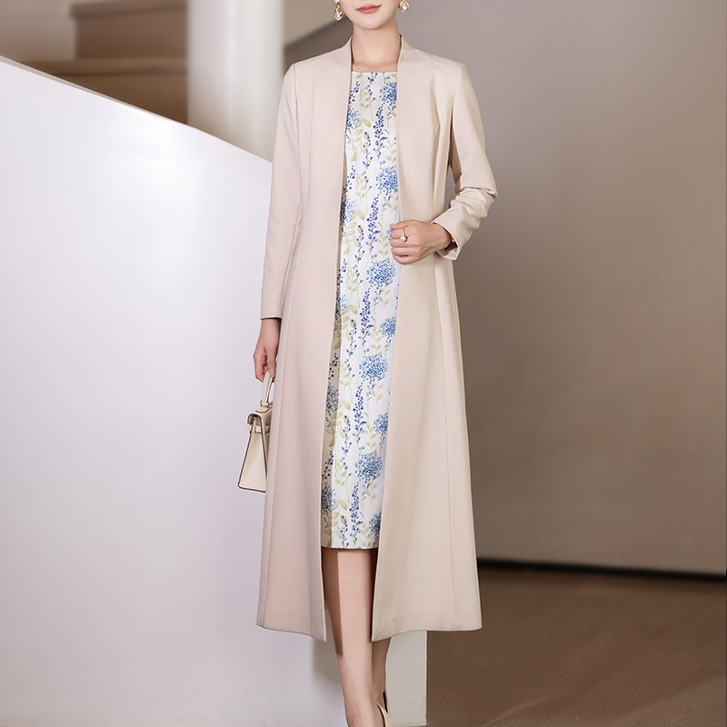 Women's Mid-Length Trench Coat, Spring and Autumn 2026 New Style, Dignified, Elegant, Fashionable, British Style, Long-Sleeved Cardigan Jacket