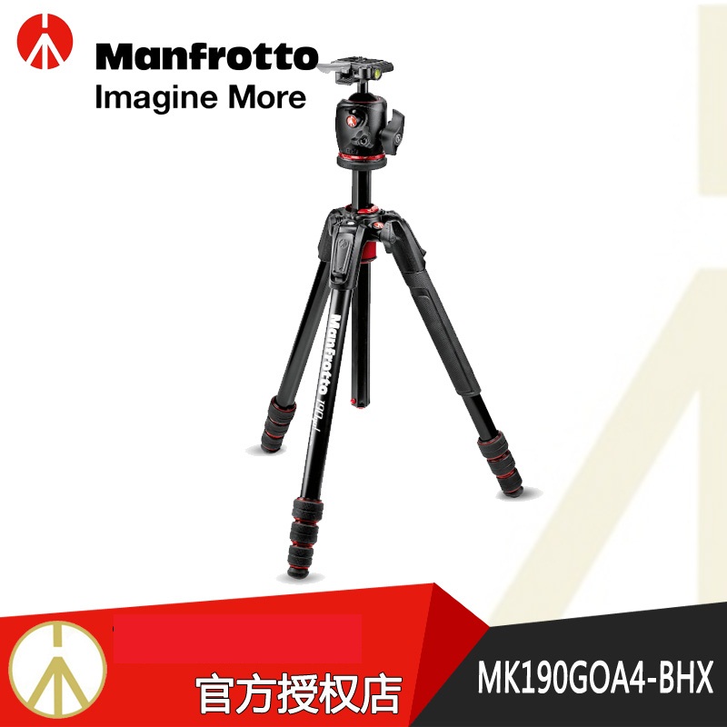 Manfrotto 190goM new MK190GOA4-BHX single eye camera 4-knots aluminum tripod cloud stand suite