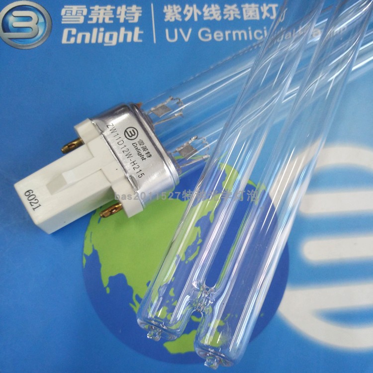 雪莱特11W紫外线杀菌灯254nm波长ZW11D12W-H215小功率消毒灯