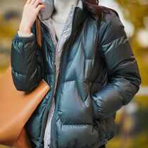 Vegetarian Brands Down Clothing Women Dress New Winter Dress White Duck Suede Collar Korean Version Fashion Warm Jacket Short