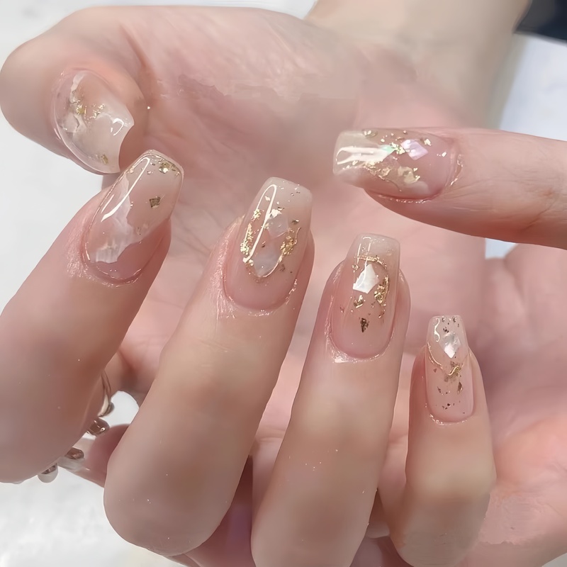 New Autumn and Winter Wearable Nails, Pure Handmade Marble Pattern, Gentle and Elegant Nail Art, Finished Phototherapy Fake Nail Stickers New Autumn and Winter Wearable Nails, Pure Handmade Marble Pattern, Gentle and Elegant Nail Art, Finished Phototherapy Fake Nail Stickers