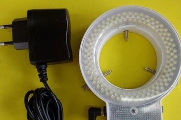 CCD visual light source LED ring light source brightness adjustable inner diameter 61mm 144 lamp beads
