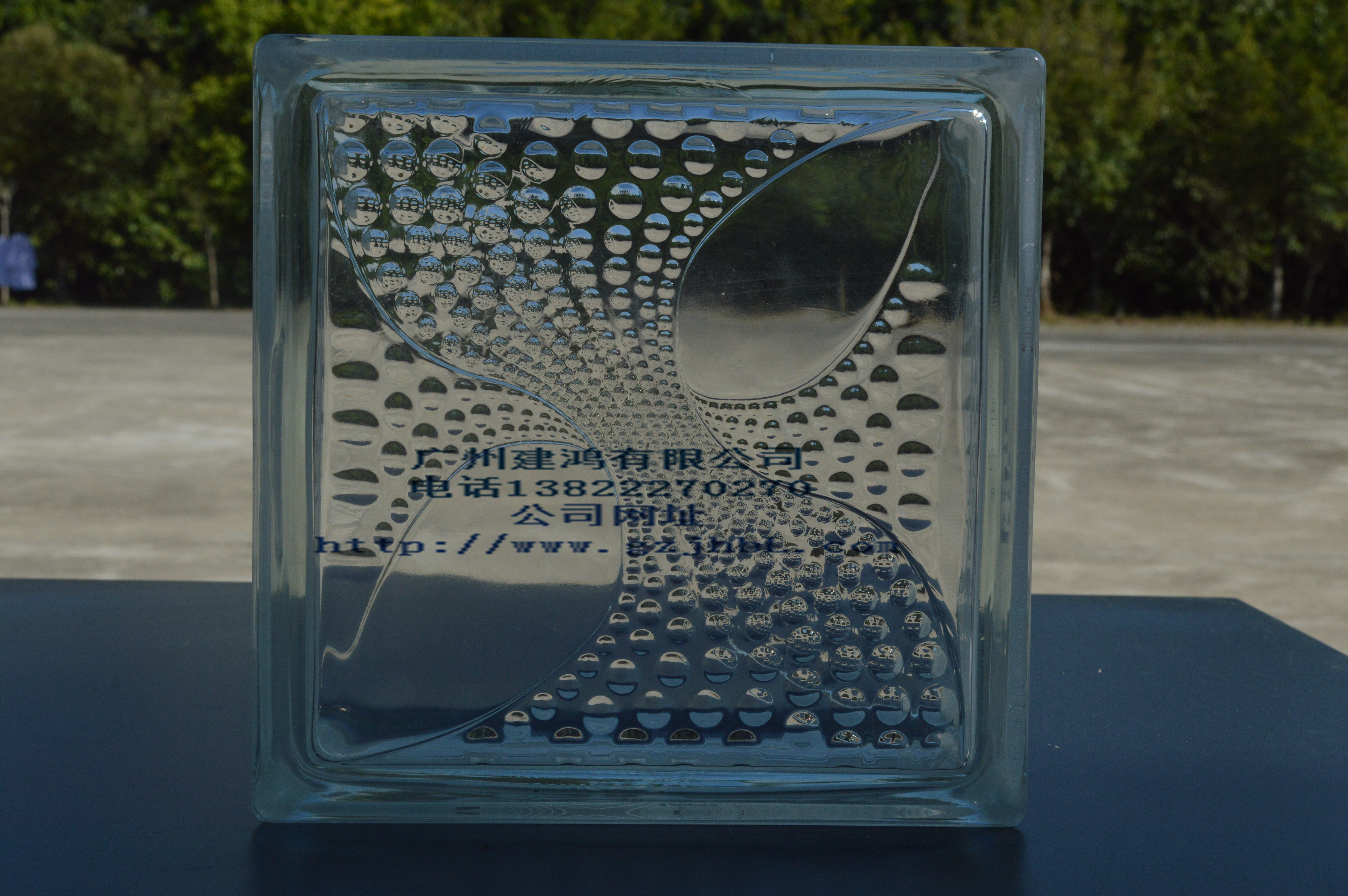 Pinetail Textured Glass Brick Living-room Dressing Room Separator Wall Glass Brick Partition Wall Mass from Uber