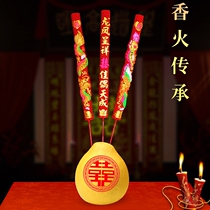 Dragon and Phoenix fragrance can ignite wedding wedding wedding decoration supplies