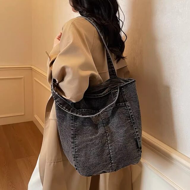 Canvas bag for women 2026 new style large capacity fashionable and simple