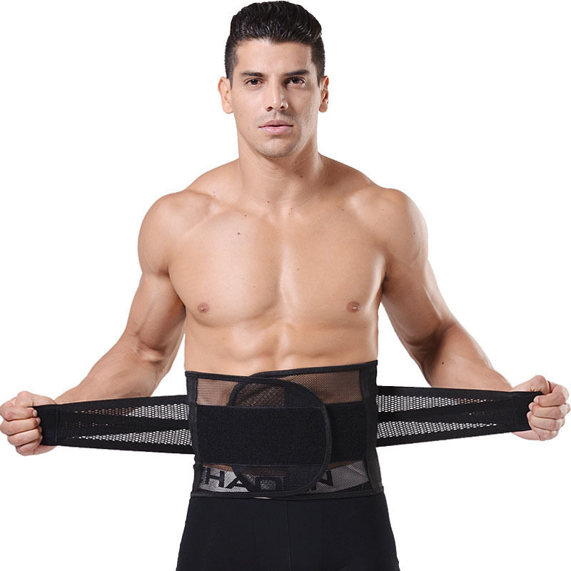 Four seasons men's belly belt belt waist belt breathable thin waist body shaping girdle beer belly belly belt
