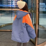 Пуховик с пухом, спортивная короткая утепленная куртка для школьников, для средней школы