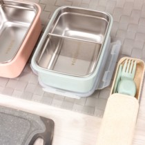 304 stainless steel lunch box student separated lunch box rectangular lunch box storage box storage box with lid fresh box