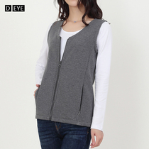 Vest Women Spring and Autumn Sports Leisure V-neck sleeveless cardigan vest cotton loose thin horse jacket