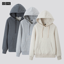 Hooded Sweater Women Spring and Autumn 2021 Sports and Leisure Loose Hood Hoodie Cotton Bottom Gray Pullover Jacket