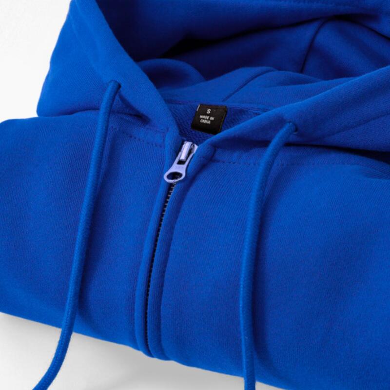 350g Cotton Terry Hooded Sweatshirt for Women, Spring and Autumn 2026 New Style, Royal Blue Zip-Up Cardigan Jacket 350g Cotton Terry Hooded Sweatshirt for Women, Spring and Autumn 2026 New Style, Royal Blue Zip-Up Cardigan Jacket