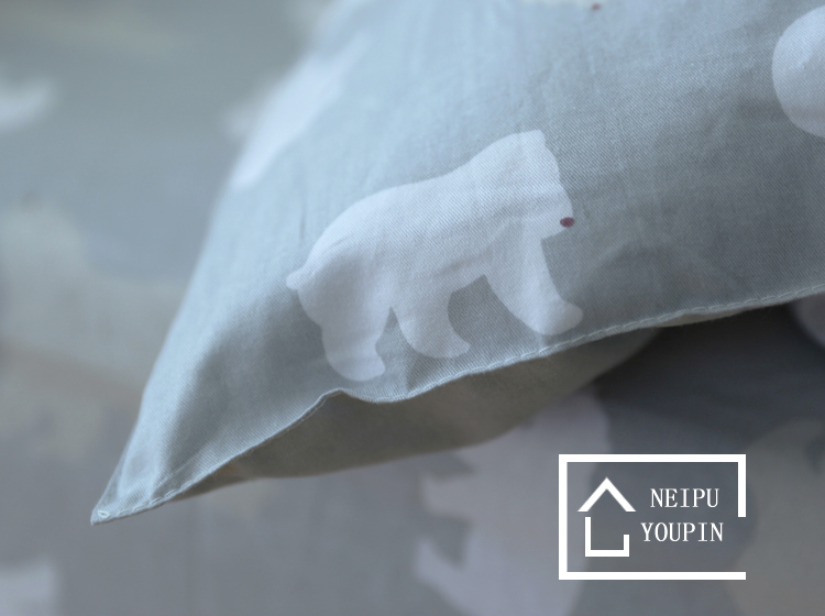 Cặp gối bông kiểu Nhật hoạt hình cotton đơn gối gối ký túc xá Giường đôi 48 * 74 - Gối trường hợp gối chống trào ngược cho bé