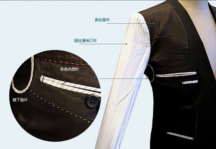 Costume homme en laine pour Quatre saisons - Ref 1555187 Image 28