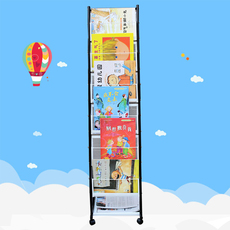 Стойка для газеты 金文晋j-1杂志架现代简约展示架报刊架宣传展示架宣传架带滑轮