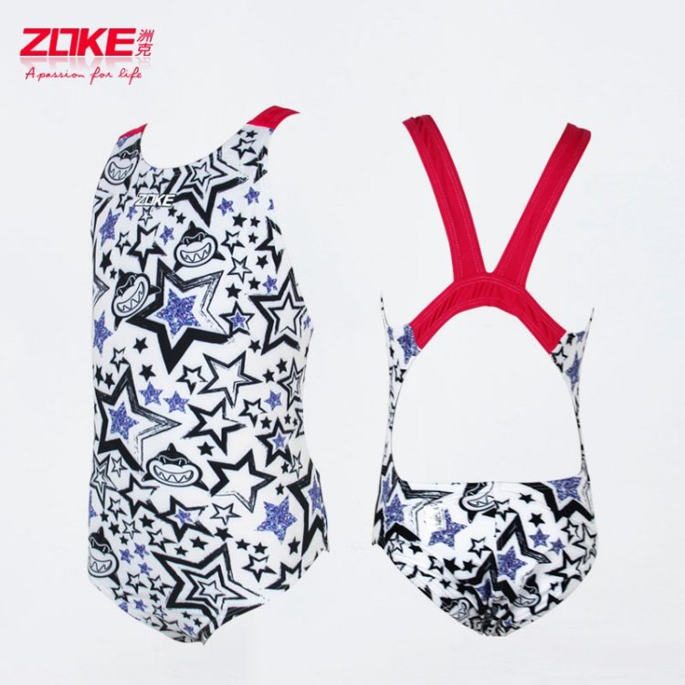 Zoke zhouke trẻ em mới Xiêm tam cô gái đồ bơi chuyên nghiệp trò chơi đào tạo hoạt hình dễ thương - Bộ đồ bơi của Kid quần bơi bé trai
