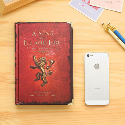 金谷 冰与火之歌记事本 权利的游戏复古笔记本欧式精装日记本1292