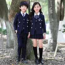 Kindergarten Garden Clothes Spring and Autumn Clothes Childrens English Style Suit Set Primary and Secondary School uniforms Korean Academy Style Class Clothes