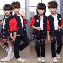 Kindergarten garden clothes spring and autumn clothes New British primary school uniforms performance class clothes children Sports Baseball suits