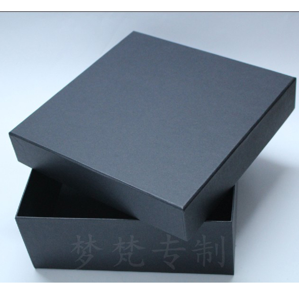 Pure Black Advanced Minimalist square Valentine's Day flowers Mother's Day Day accompanied by hand gift wrapping Hard paper box delivery