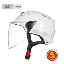  3C certified AK electric motorcycle helmet Female summer sunscreen four seasons lightweight half helmet Battery car helmet Male