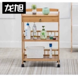 Тележка, система хранения для маникюра для стола из натурального дерева, для салонов красоты