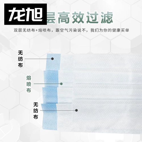 Одноразовая синяя медицинская маска для взрослых подходит для мужчин и женщин