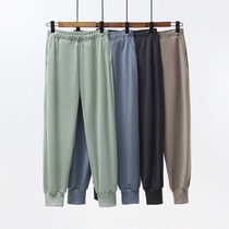 Couple Sleeping Pants Woman Autumn Winter Delsuede Thickening Warm Mens Wear Pants Comfort elastic fever Casual Home Pants Wear