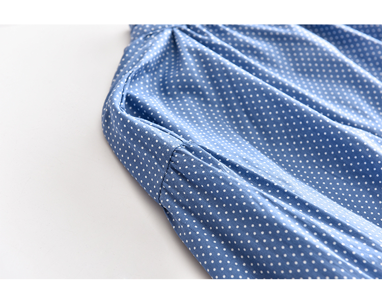 Váy ngủ nữ mùa xuân và mùa thu cotton dài tay phiên bản Hàn Quốc của học sinh lỏng lẻo vòng cổ mỏng phần nhà dịch vụ đồ ngủ dài nữ áo ngủ đẹp
