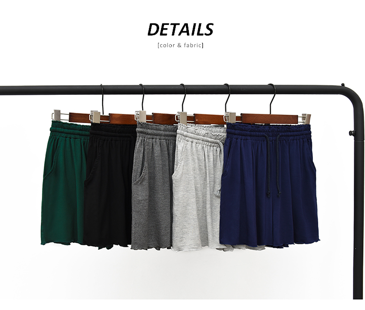 Quần short modal nữ 2018 quần ngủ, quần eo, co giãn mỏng, quần nhà rộng, mặc giản dị quần short jean nam