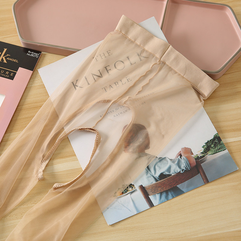 SK8070 sexy open crotch stockings toe transparent invisible one-line crotch 0D small open file free to take off ultra-thin invisible female