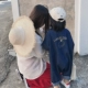 Bộ đồ liền thân nữ ngoại quốc Abao 2019 mùa thu mới bé hoang dã cao bồi tay dài trẻ em quần áo màu rắn thủy triều - Áo liền quần đồ thú cho bé