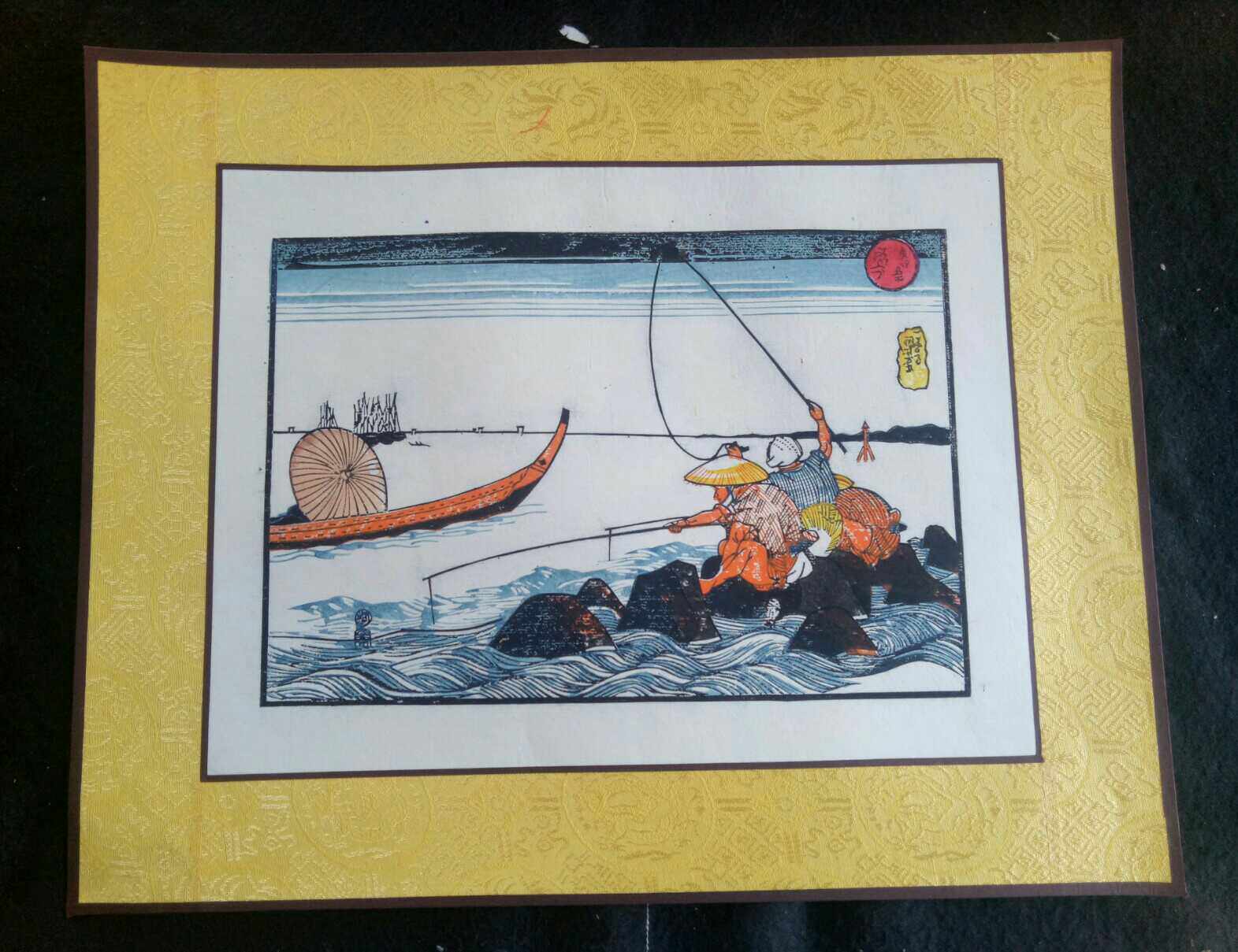 Zhu Xian Zhen Wood Prints Year Painting Craftsmanship Pure Hand Carved Prints Floating World Painting Interior Decoration Painting 69 0