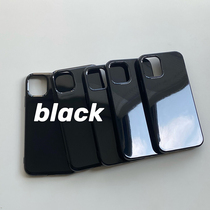 Classic black durable minimalist base phone shell suitable for apple 12 all-bag soft glue 13promax protective sleeve