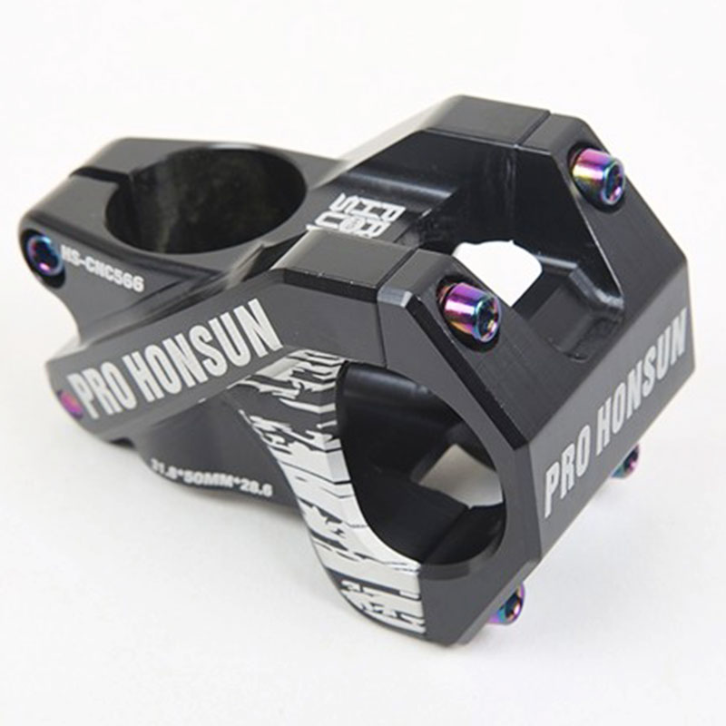 HONSUN Mountain Bike Stand Stand 50MM Camouflage Ultra Light Aluminum Alloy Downhill Short Handle Riser 31.8MM